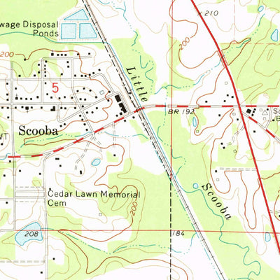 United States Geological Survey Scooba, MS (1973, 24000-Scale) digital map