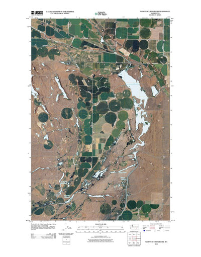 United States Geological Survey Scooteney Reservoir, WA (2011, 24000-Scale) digital map