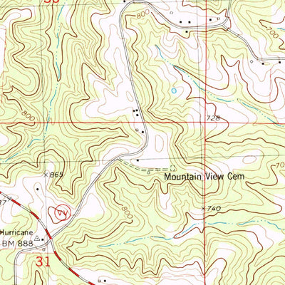 United States Geological Survey Scopus, MO (1980, 24000-Scale) digital map