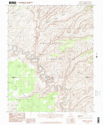 United States Geological Survey Scorpion Gulch, UT (1987, 24000-Scale) digital map