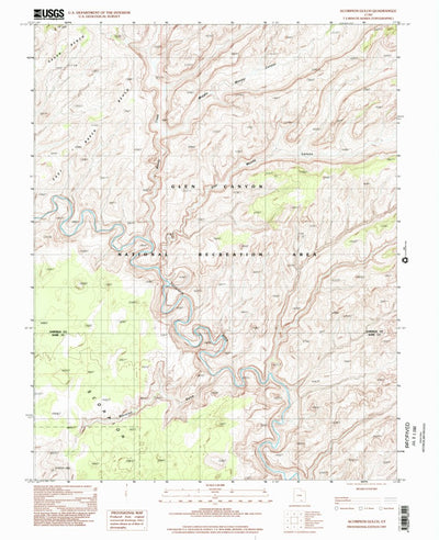 United States Geological Survey Scorpion Gulch, UT (1997, 24000-Scale) digital map