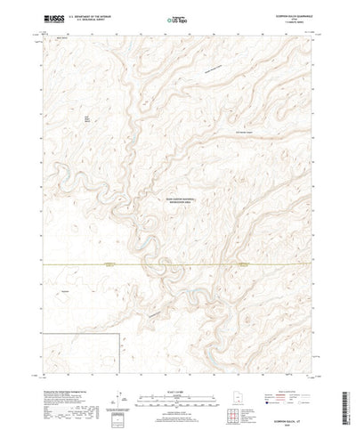 United States Geological Survey Scorpion Gulch, UT (2020, 24000-Scale) digital map