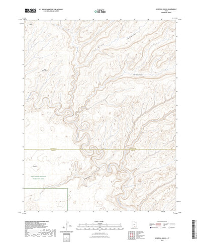 United States Geological Survey Scorpion Gulch, UT (2023, 24000-Scale) digital map