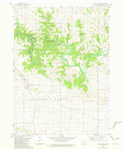 United States Geological Survey Scotch Grove, IA (1980, 24000-Scale) digital map