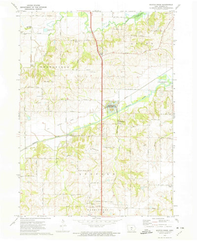 United States Geological Survey Scotch Ridge, IA (1972, 24000-Scale) digital map