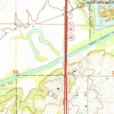 United States Geological Survey Scotch Ridge, IA (1972, 24000-Scale) digital map