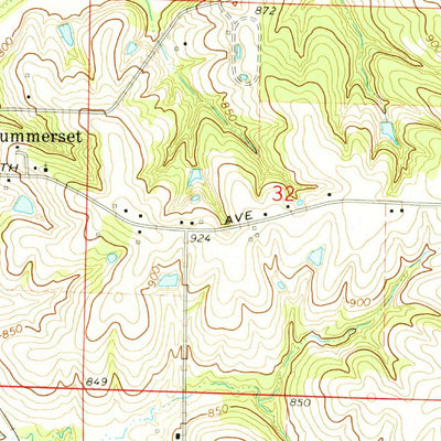 United States Geological Survey Scotch Ridge, IA (1972, 24000-Scale) digital map