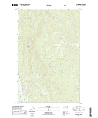United States Geological Survey Scotchman Lake, WA (2020, 24000-Scale) digital map