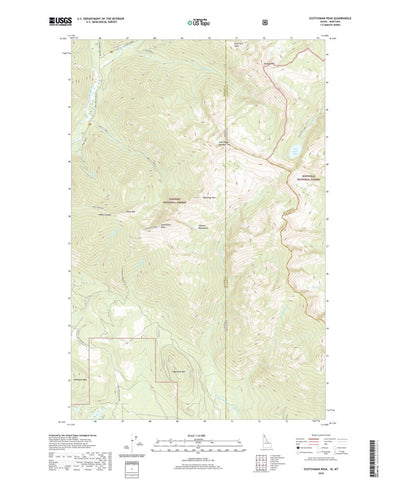 United States Geological Survey Scotchman Peak, ID (2020, 24000-Scale) digital map