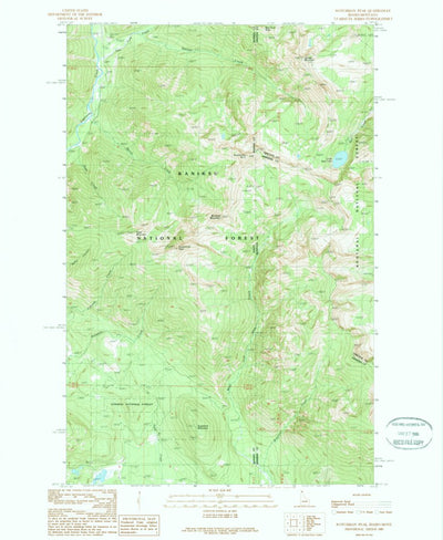 United States Geological Survey Scotchman Peak, ID-MT (1989, 24000-Scale) digital map