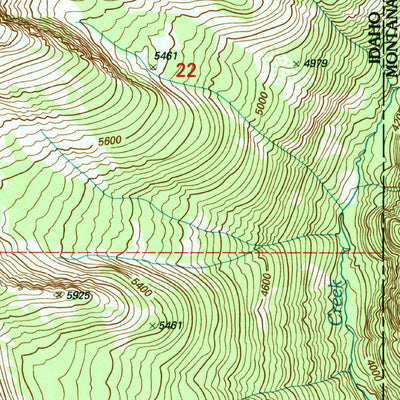 United States Geological Survey Scotchman Peak, ID-MT (1996, 24000-Scale) digital map