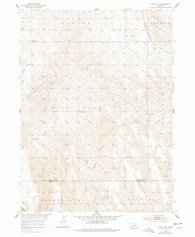 United States Geological Survey Scotia NE, NE (1953, 24000-Scale) digital map