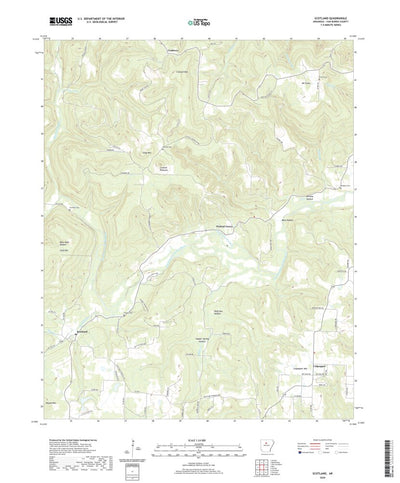 United States Geological Survey Scotland, AR (2020, 24000-Scale) digital map