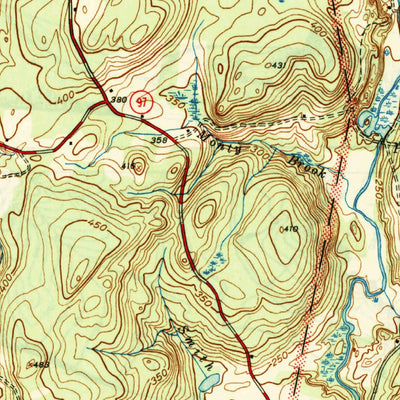 United States Geological Survey Scotland, CT (1946, 31680-Scale) digital map