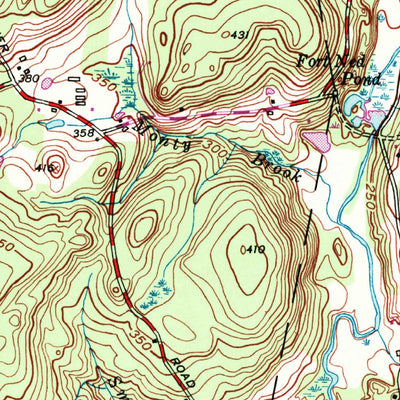 United States Geological Survey Scotland, CT (1953, 24000-Scale) digital map