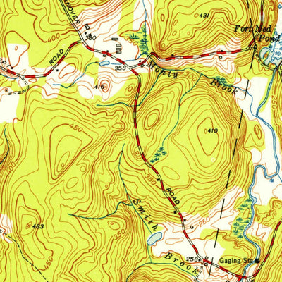 United States Geological Survey Scotland, CT (1953, 31680-Scale) digital map