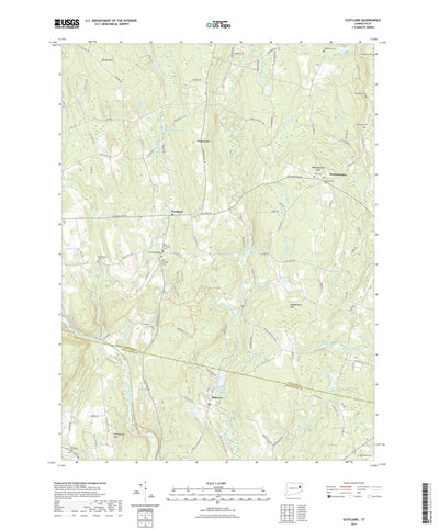 United States Geological Survey Scotland, CT (2021, 24000-Scale) digital map