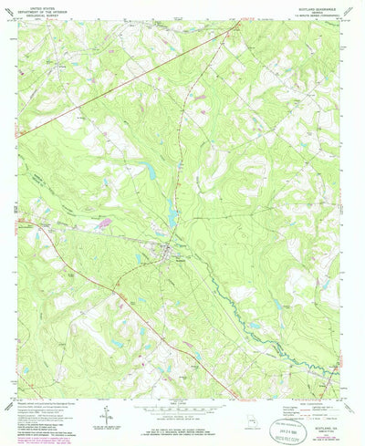 United States Geological Survey Scotland, GA (1970, 24000-Scale) digital map