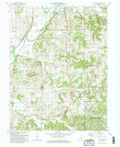 United States Geological Survey Scotland, IN (1979, 24000-Scale) digital map