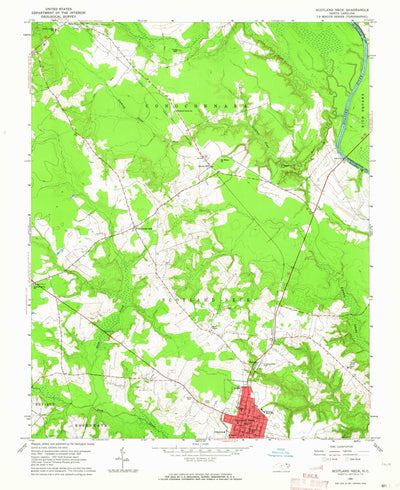 United States Geological Survey Scotland Neck, NC (1962, 24000-Scale) digital map