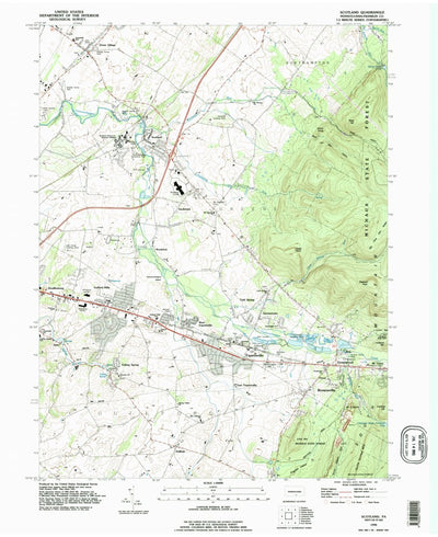 United States Geological Survey Scotland, PA (1990, 24000-Scale) digital map