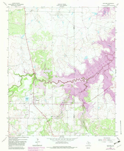 United States Geological Survey Scotland, TX (1963, 24000-Scale) digital map