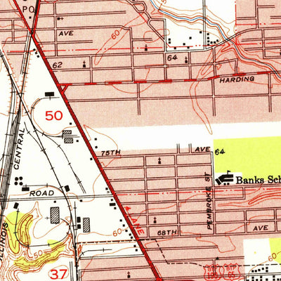 United States Geological Survey Scotlandville, LA (1954, 24000-Scale) digital map