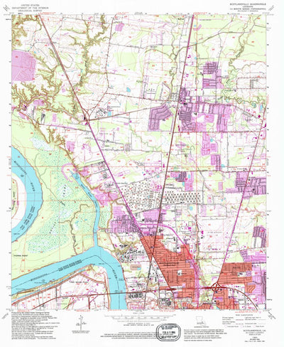 United States Geological Survey Scotlandville, LA (1963, 24000-Scale) digital map