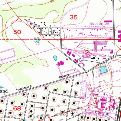 United States Geological Survey Scotlandville, LA (1963, 24000-Scale) digital map
