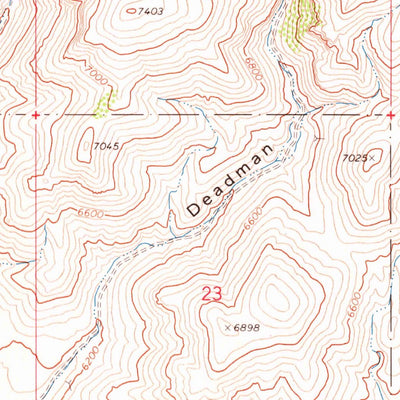 United States Geological Survey Scott Butte, ID (1969, 24000-Scale) digital map