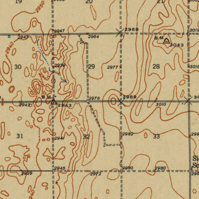 United States Geological Survey Scott City, KS (1940, 62500-Scale) digital map