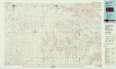 United States Geological Survey Scott City, KS (1985, 100000-Scale) digital map