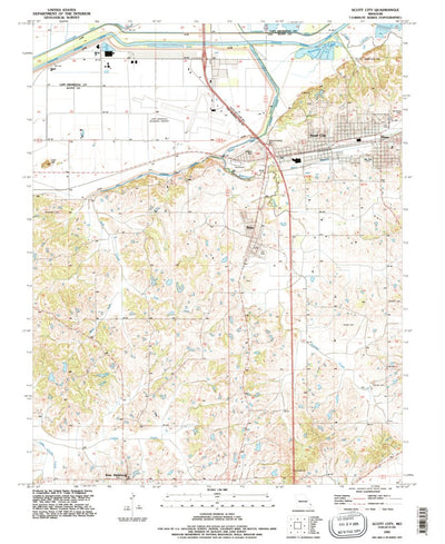 United States Geological Survey Scott City, MO (1993, 24000-Scale) digital map