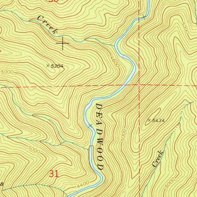 United States Geological Survey Scott Creek, ID (1972, 24000-Scale) digital map