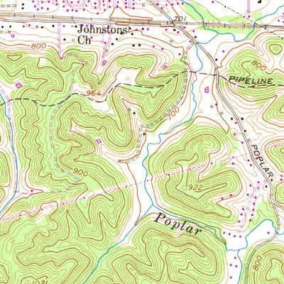 United States Geological Survey Scott Depot, WV (1958, 24000-Scale) digital map