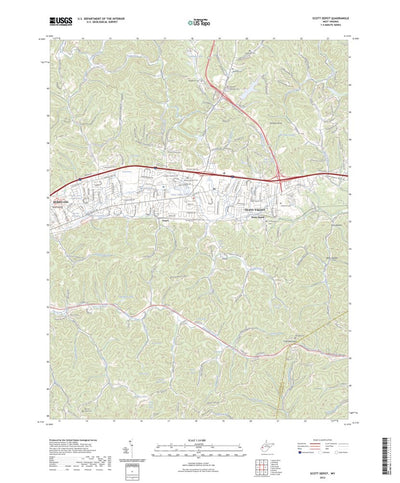 United States Geological Survey Scott Depot, WV (2023, 24000-Scale) digital map