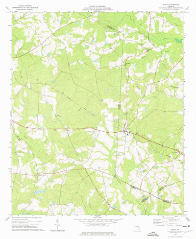 United States Geological Survey Scott, GA (1974, 24000-Scale) digital map