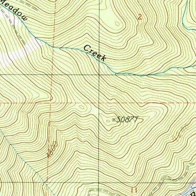 United States Geological Survey Scott Mountain, CA (1986, 24000-Scale) digital map