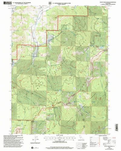 United States Geological Survey Scott Mountain, CA (2001, 24000-Scale) digital map