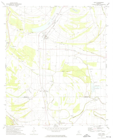United States Geological Survey Scott, MS (1972, 24000-Scale) digital map