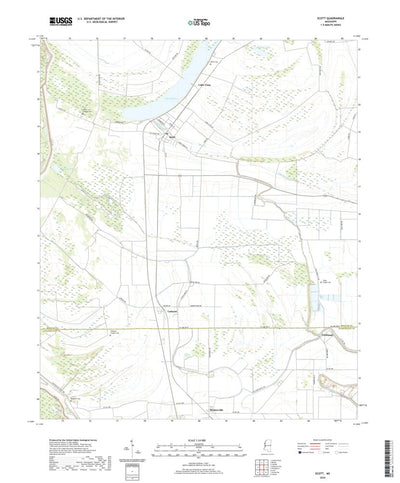 United States Geological Survey Scott, MS (2020, 24000-Scale) digital map
