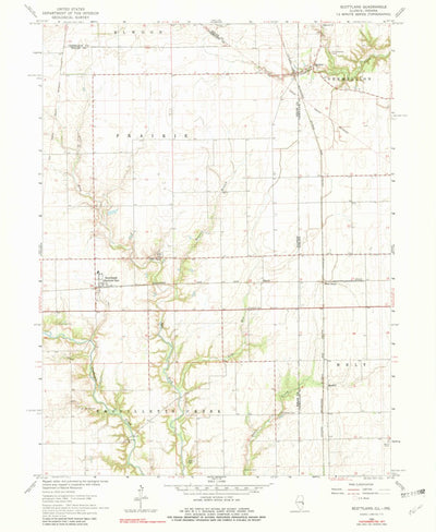 United States Geological Survey Scottland, IL-IN (1965, 24000-Scale) digital map