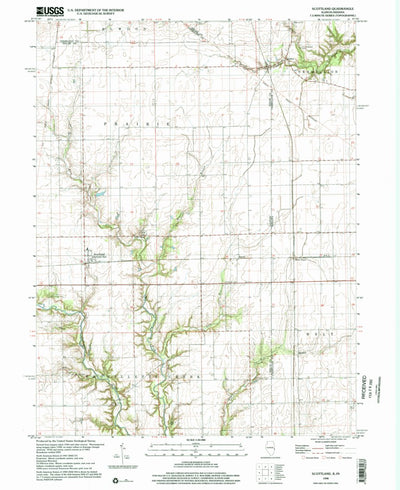 United States Geological Survey Scottland, IL-IN (1998, 24000-Scale) digital map