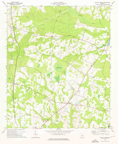United States Geological Survey Scotts Corner, GA (1974, 24000-Scale) digital map