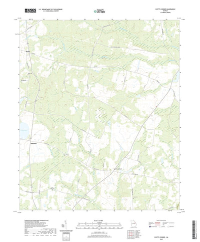 United States Geological Survey Scotts Corner, GA (2020, 24000-Scale) digital map