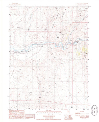 United States Geological Survey Scotts Gulch, NV (1985, 24000-Scale) digital map