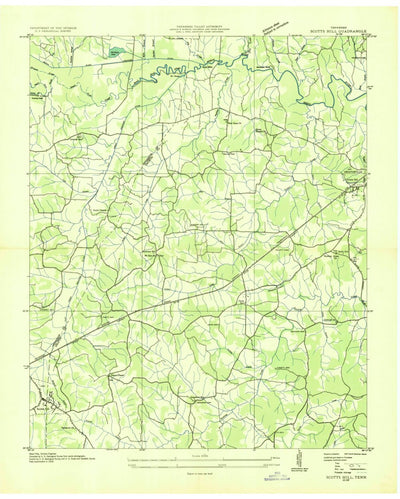 United States Geological Survey Scotts Hill, TN (1936, 24000-Scale) digital map