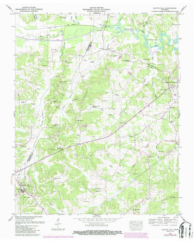 United States Geological Survey Scotts Hill, TN (1950, 24000-Scale) digital map