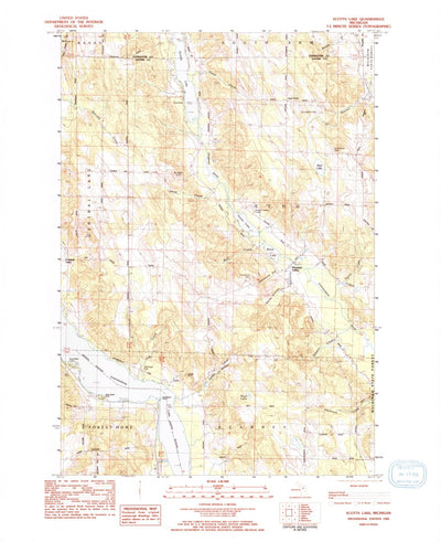 United States Geological Survey Scotts Lake, MI (1983, 25000-Scale) digital map