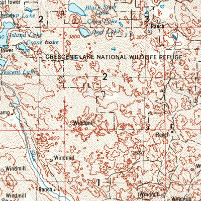 United States Geological Survey Scottsbluff, NE-CO (1954, 250000-Scale) digital map